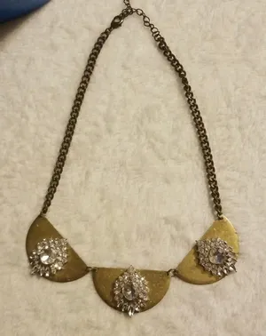 Costume Fashion Jewelry Rhinestone Necklace thumbnail 1