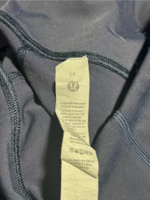 Lululemon Align High Rise Leggings 14 True Navy Nulu Soft Yoga Pants 25" 28" thumbnail 3