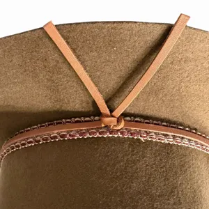 Anna & Ava Women 100%‎ Wool Fedora Hat Brown Western Rancher Wide Brim Boho Fall thumbnail 6