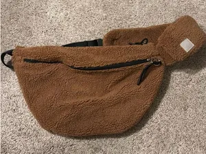 Free People Movement Sherpa Overachiever Sling Bag Cocoa Teddy thumbnail 1