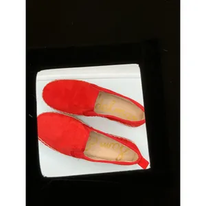 Sam Edelman Carrin Red Suede Espadrille Slip On Platform Sneakers Womens‎ 7M 37 thumbnail 2
