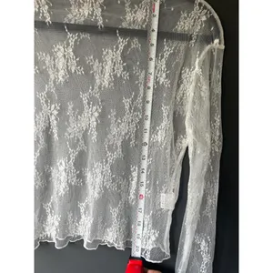 White Sheer Lace Long Sleeve Top XXL thumbnail 9