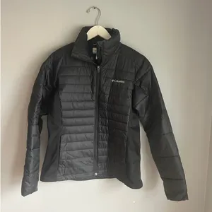 Columbia jacket coat Women's Medium black zip up‎ puffer lightweight Outdoors thumbnail 1