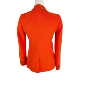J. Crew Wool Blend Parke Single Button Blazer Orange Red Size 0 thumbnail 7
