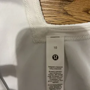 Lululemon Ribbed Softstreme Cropped Tank New with tags - bone thumbnail 4
