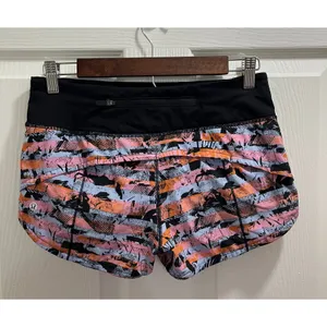 Lululemon Speed Up Short 2.5 Rare Inversion Multi Size 4 Activewear Running thumbnail 6