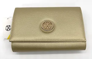 CXL by Christian Lacroix Paris Caviar Clutch Gold Metallic Minimal Glam‎ Chic thumbnail 1