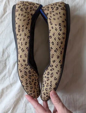 Rothy’s Retired Cheetah Print Rounded Flats W9 Brown/Black thumbnail 7