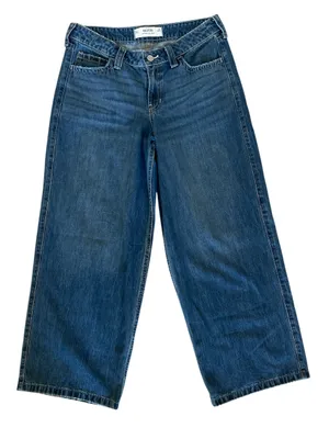 Hollister Jeans Womens Low Rise Supper Baggy Med Wash 100% Cotton Size 29 thumbnail 4
