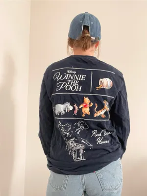Disney Winnie the Pooh Navy Long-Sleeve Top thumbnail 2