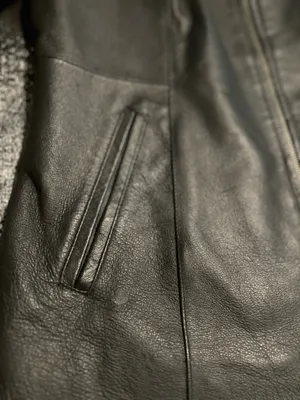 Womens M Marc Mattis Black Genuine Leather Minimalist Moto Full Zip Jacket thumbnail 6
