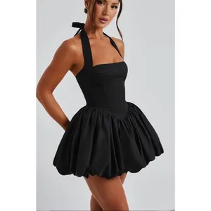 Babyboo Marcia Mini Dress Bubble Hem Black Size Small thumbnail 4