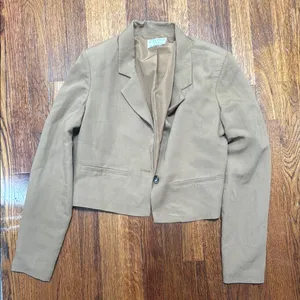 Z supply NWOT tan cropped blazer thumbnail 1