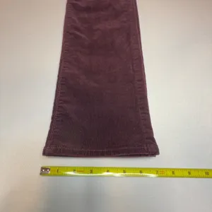 Ann Taylor LOFT Modern Straight Corduroy‎ Pants Burgundy Sz 0/25 Workwear Career thumbnail 6