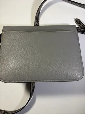 Coach Gray Leather Crossbody Bag - Silver Logo thumbnail 4