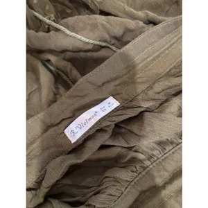 R. Vivimos Olive Green Boho Halter Dress • Size Medium / US 8–10 thumbnail 7