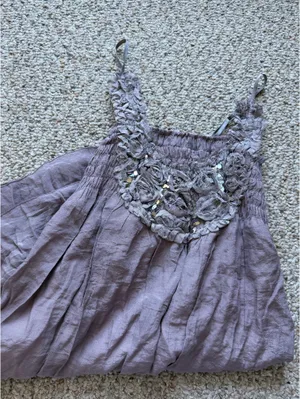 Purple Vintage Flowly Dress thumbnail 1