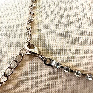 Rhinestone lariat vintage necklace thumbnail 3