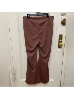 Ododos Brown High-Waisted Flare Pants Size 2XL NWT thumbnail 6