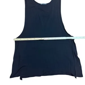 Brandy Melville Black Tank Top with open sides‎ one size thumbnail 6
