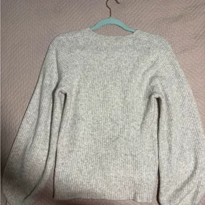 J. Crew Women's Light Gray Ribbed Sweater thumbnail 4