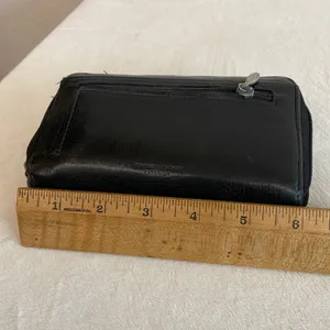 Buxton Black Leather Zip thumbnail 6