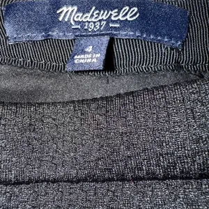MADEWELL Pleated Jacquard Black Mini Skirt Lined With Pockets‎ EUC Size 4 thumbnail 6