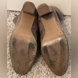 Steve Madden Taupe Block Ankle Booties Women's Sz 8 thumbnail 8