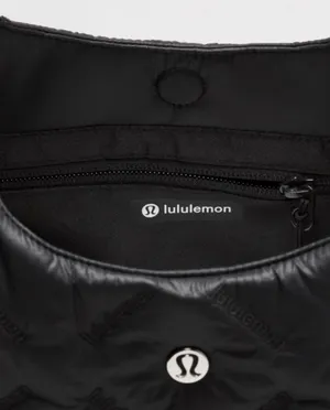 Lululemon Black Quilted Shoulder Hobo Bag thumbnail 3