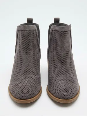 Stylish Gray Ankle Boots Size 8.5 thumbnail 2