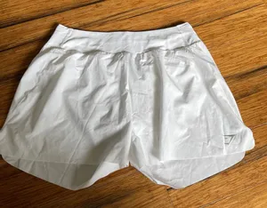 Gymshark Loose Fit Workout Shorts White Womens Size XL thumbnail 1