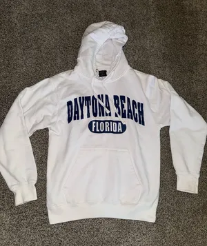 Daytona Beach Florida Hoodie White thumbnail 1