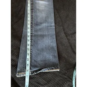 SEVEN 7 Denim Med‎ Wash Denim Jeans Stitching Studs Size 30 Low Rise thumbnail 7