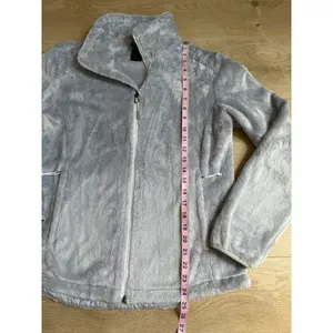 EUC The North Face Women's Luxe Osito Jacket Gray soft casual size M thumbnail 7