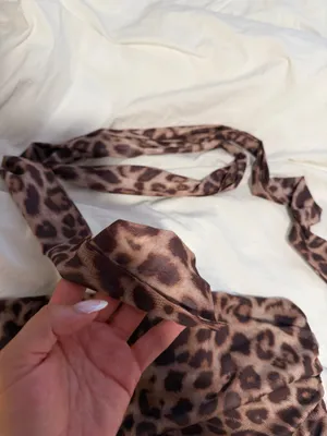 Cheetah Print Tube Top + Scarf thumbnail 2