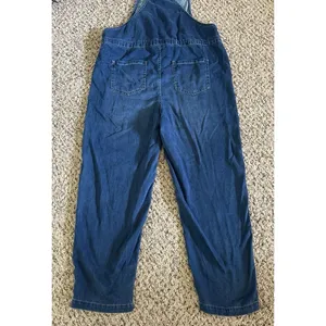 Time and Tru Women's Denim Drawstring‎ Overalls Size Small (4-6) thumbnail 8