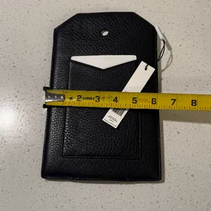 Marc Jacobs Black NWT Leather Sleeve Pouch‎ Travel Organizer Women OS thumbnail 4
