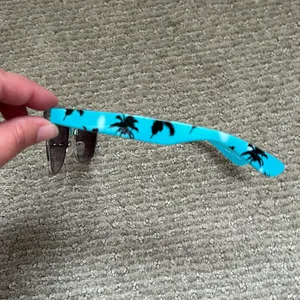 Palm tree print sunglasses Blue thumbnail 3
