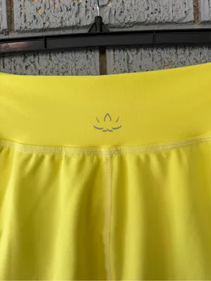 Beyond Yoga Spacedye Move It High Waist Skirt Bright Vibrant Yellow Size Small thumbnail 3