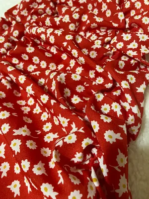 Red Floral Mini Dress thumbnail 3