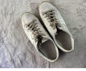 Shu Shop Women's Gray Suede Sneakers Size 7.5 Casual Lace Up thumbnail 7