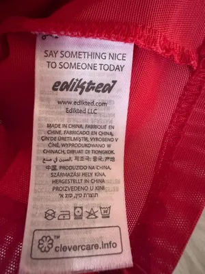Edikted Teagen Mesh Corset Top in Red thumbnail 6
