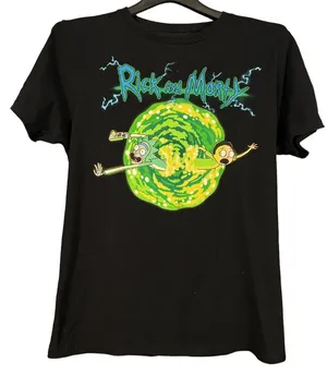 Hot Topic Adult Swim Rick and Morty Shirt Small thumbnail 1