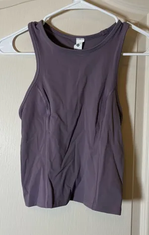 Lululemon Nulux T™ Racerback 171 Cropped Run Tank. NWT SZ 4 purple color thumbnail 1