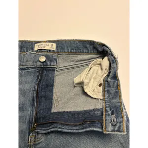 Abercrombie & Fitch 90s Straight Ultra High Rise Jeans Womens 28 Blue Distressed thumbnail 7