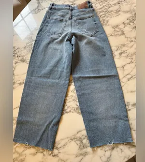 NWT Madewell curvy vintage jeans wide leg cropped 24 broken zipper needs replace thumbnail 6
