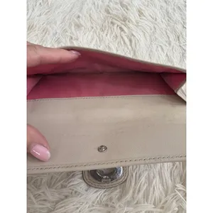 Vintage Coach Beige Leather Turnlock Wallet Clutch Foldover Billfold Card Holder thumbnail 7