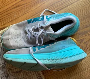 Hoka One One Sneaker Shoes Women Blue White 9.5 Casual Athletic Wear Footwear thumbnail 3