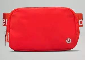 Lululemon Belt Bag Solar Orange/White Large Logo Crossbody 1 Liter thumbnail 1