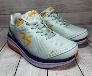 G Defy Gravity Defyer Women's 9.5 Mighty Walk Shoes Mint/Purple thumbnail 1